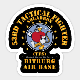 53rd Tactical Fighter Squadron - Bitberg AB Sticker